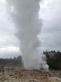 Steamboat geyser only erupts a couple times a month.