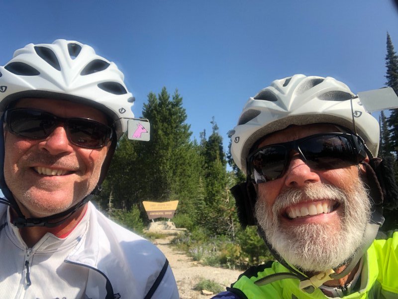 Pat and I crossed the Continental Divide again.