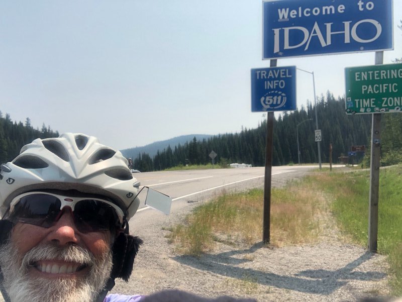 Crossed into Idaho at top of Lolo Pass
