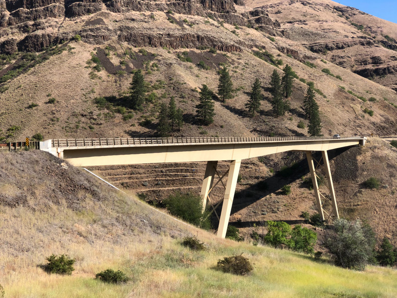 Bridge at the bottom of the Hwy 95 hill near Whitebird