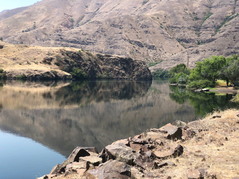 Snake River above the Brownlee Dam