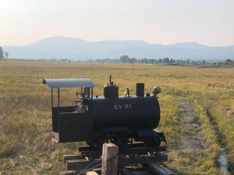 Random Steam Locomotive on the side of the road