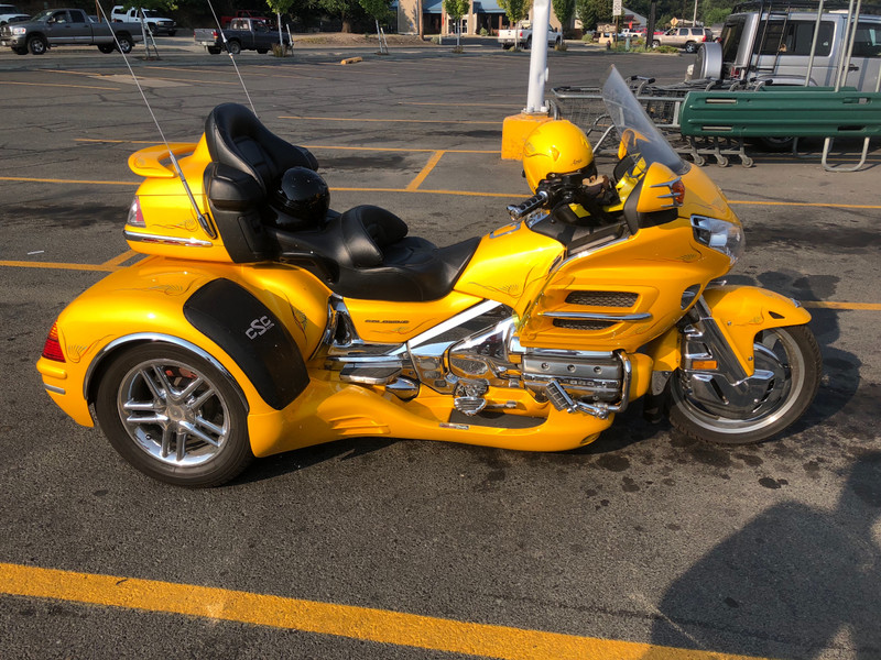Stylish tricycle. We have seen many of these.