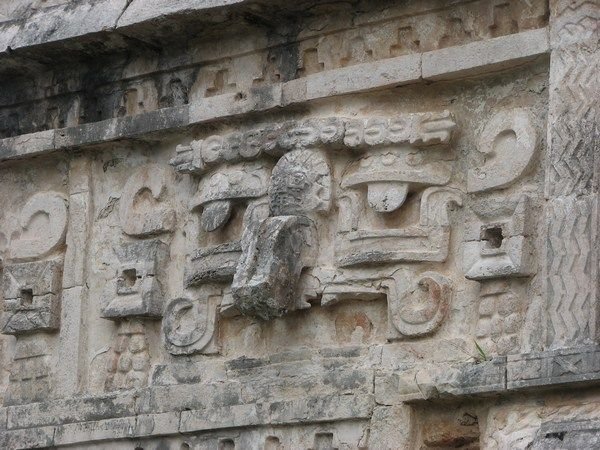 Detail of frieze at Chichen Itza