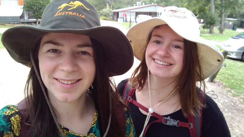 We bought silly hats so that we wouldn't get a sunburn.