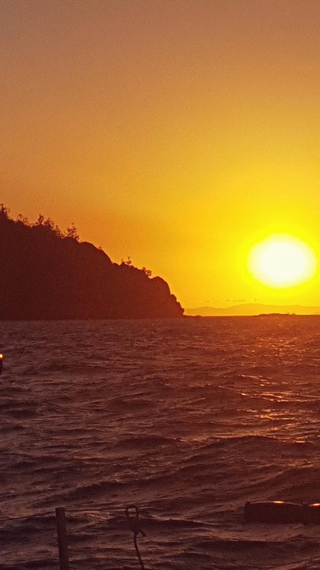 Sunset from the boat