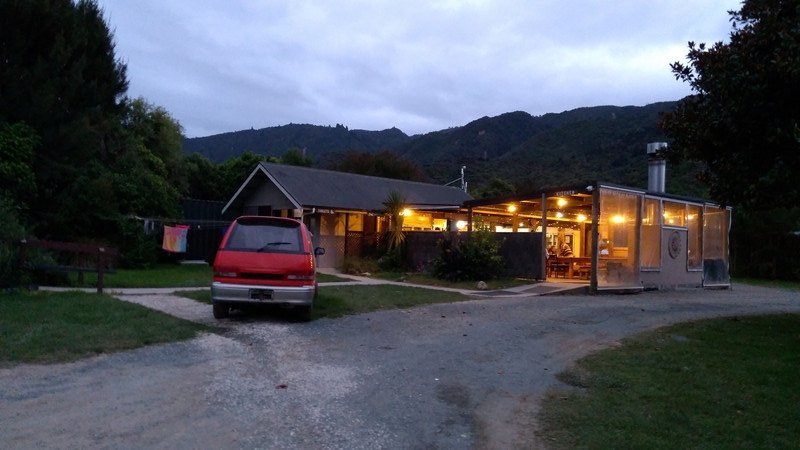 Camping hostel at Abel Tasman national park