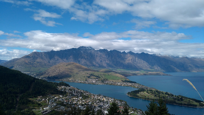 View from the top of the gondola in Queenstown