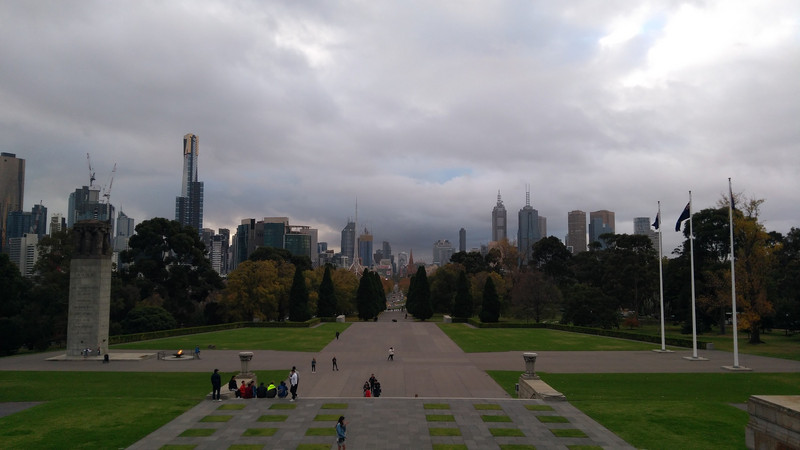 View from the Shrine of Remembrance