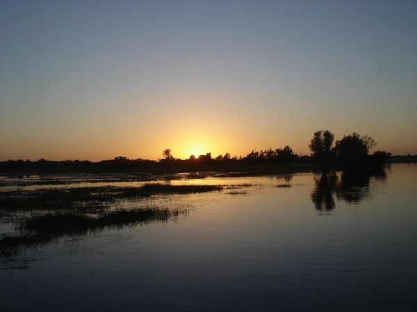 Sunrise tour in the shrinking wetlands