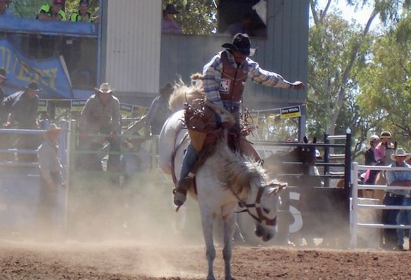 Winning ride (a local Aboriginal)