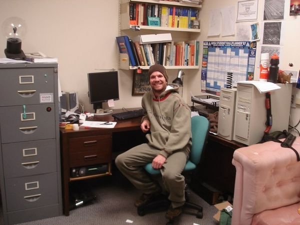 Ian in his office at the University of Auckland