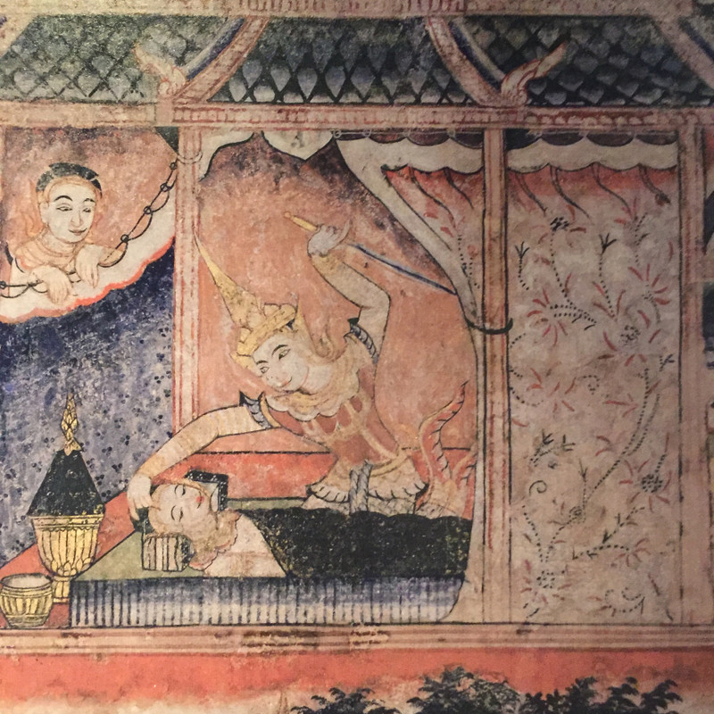  Exhibition of temple frescoes at the Tamarind Village Hotel