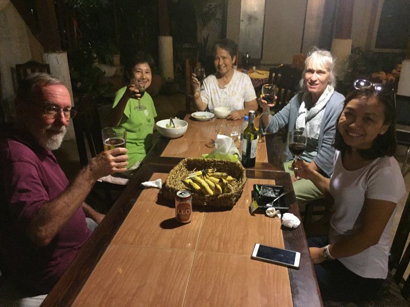 Farewell drinks on Nana’s last night at Baansong Jum 