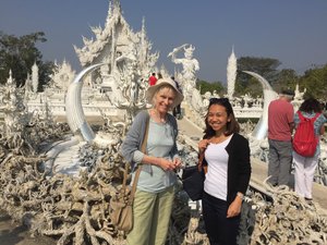 With Nana at the White Temple 