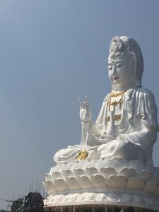 Giant Goddess in the hill, Chiang Rai 