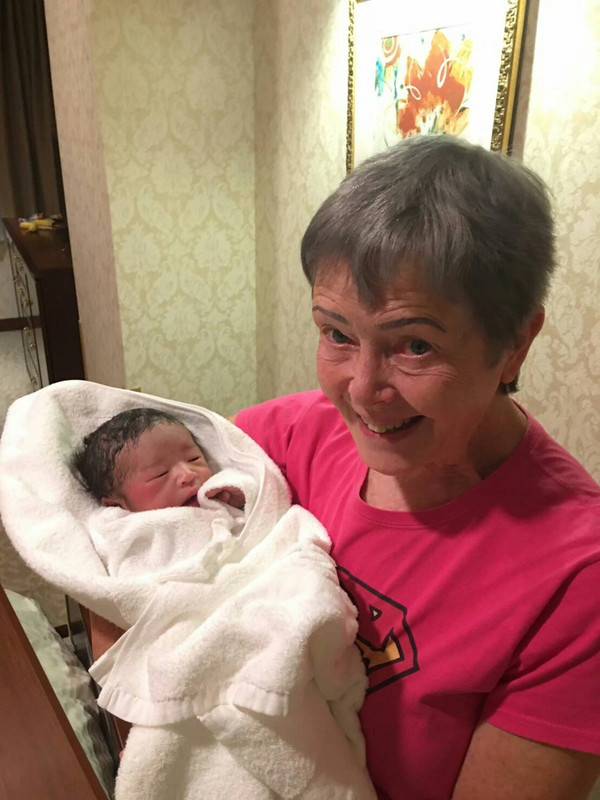 And happy news from Tokyo! Dorothy with her new little grandson
