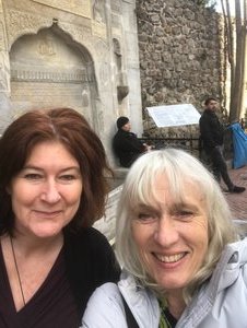 Meeting up with Julia at Galata Tower 