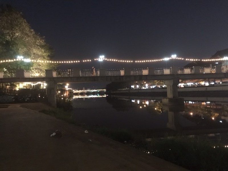 Ping River at night