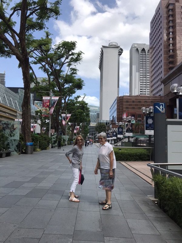 Jane and Dorothy in Orchard Road Feb 2020