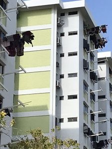 HDB flats with laundry’flag poles’