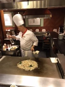 Chef at the Japanese restaurant 