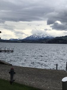Storm clouds over Lake Zug