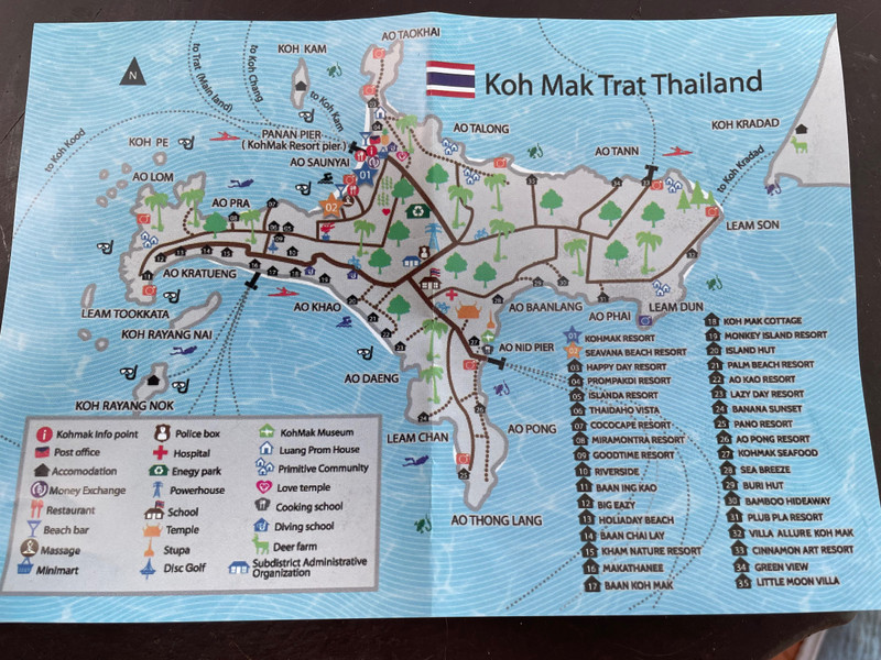 Map of Koh Mak