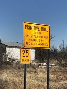Careful... primitive road - ENTER AT YOUR OWN RISK