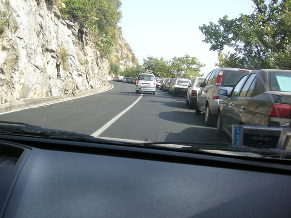 The Amalfi coast road