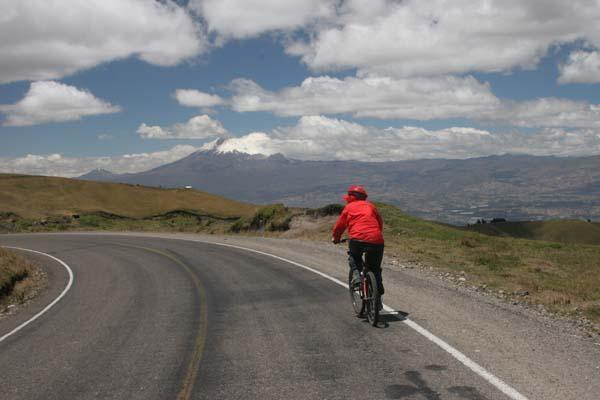 Cycling from Quilatoa