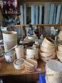 Hand made bamboo steamers and sieves