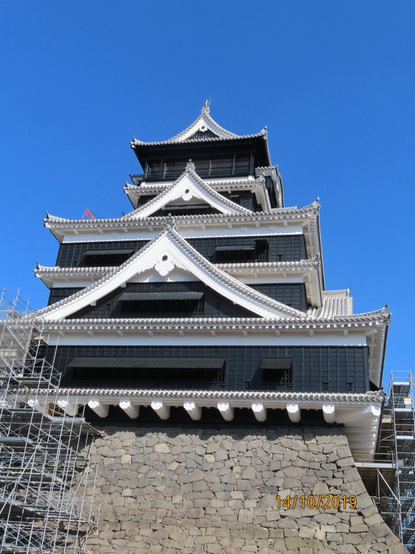 Restored Kumamoto castle