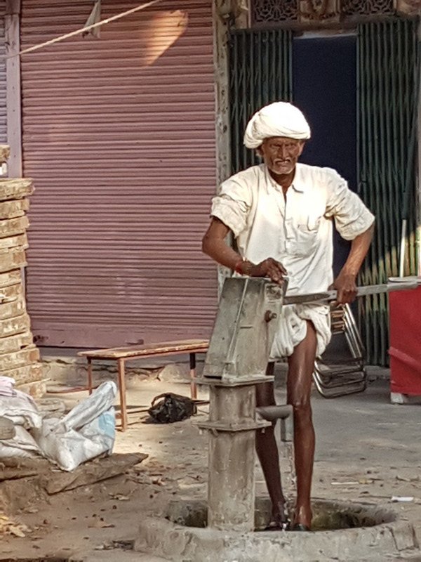 Man washing 