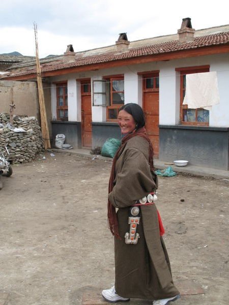 A Tibetan lady at our guesthouse.