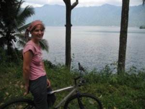 Lelde- We cycled around the lake- 5 hours and 70km with beautiful vistas.
