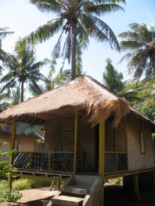 Our hut in Gili Trawangan