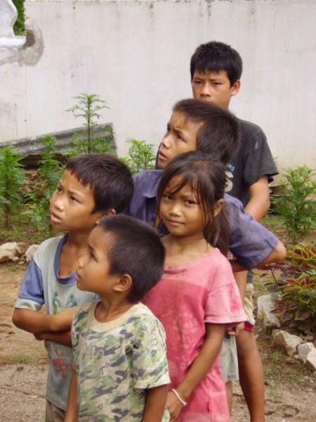 cute laotian kids