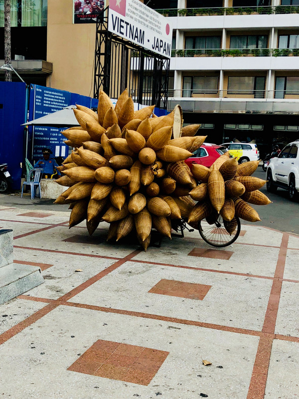 There’s a bicycle under this load...and likely a person