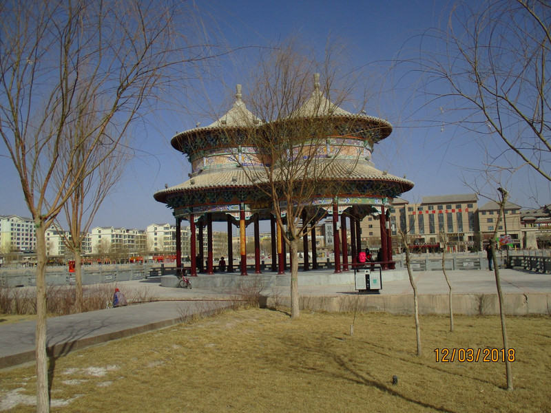 Dunhuang, waterside pavilion