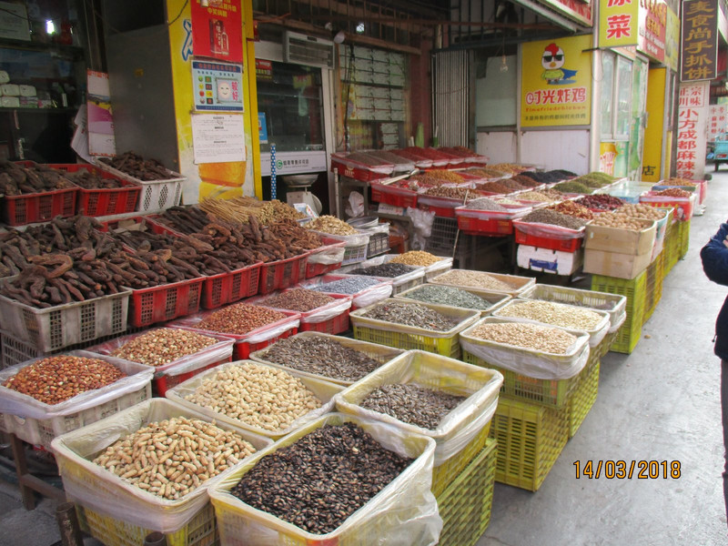 Just one stall, Jiayuguan market