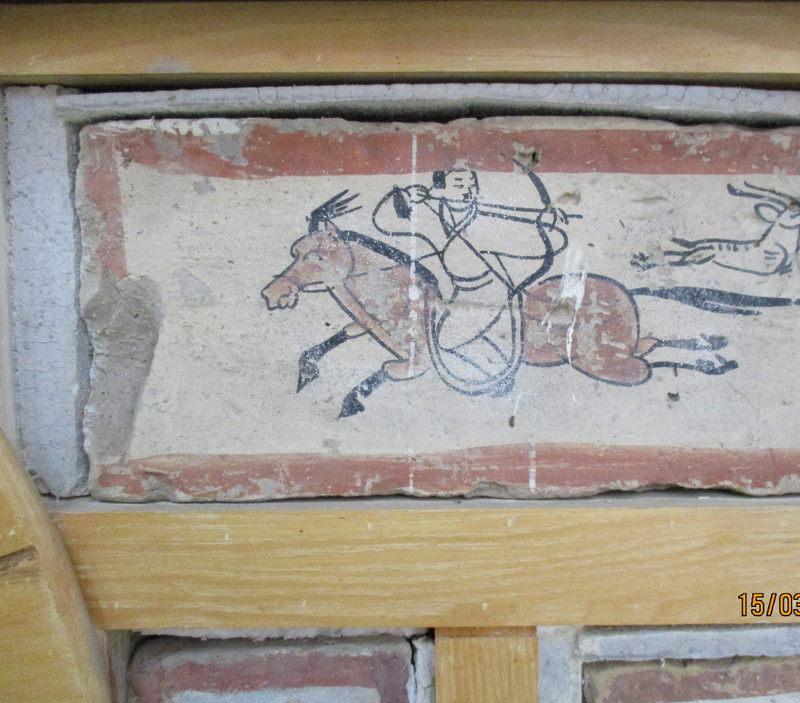 Replica of a funerary brick
