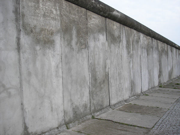 Not just any wall. The Berlin Wall.