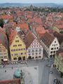 View of Rothenburg from a tower we climbed