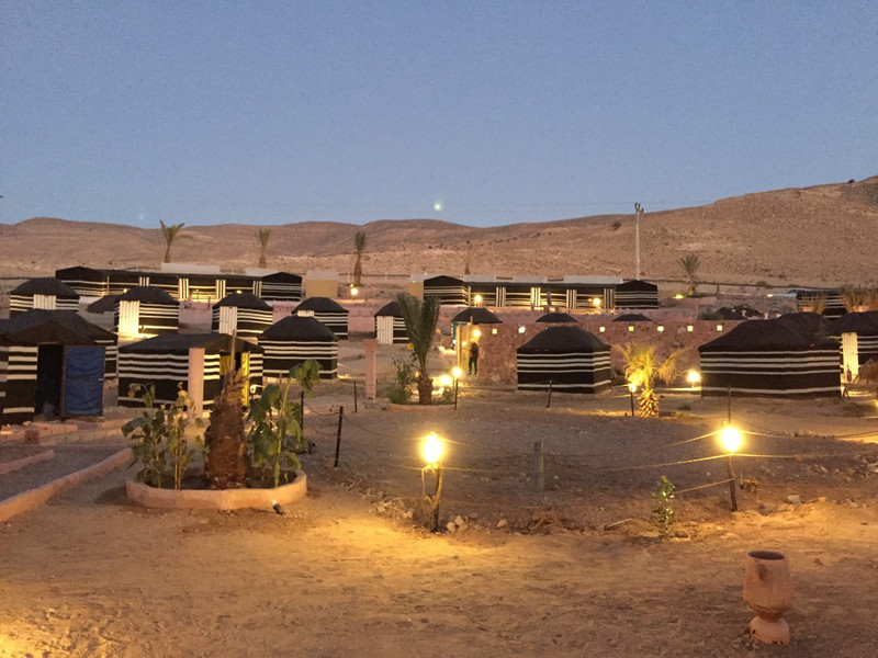 Bedouin camp twilight