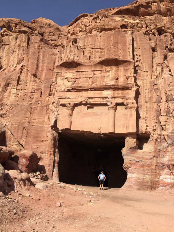Roadsid cave on road to Petra