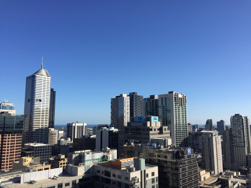 View Melbourne from the balcony 