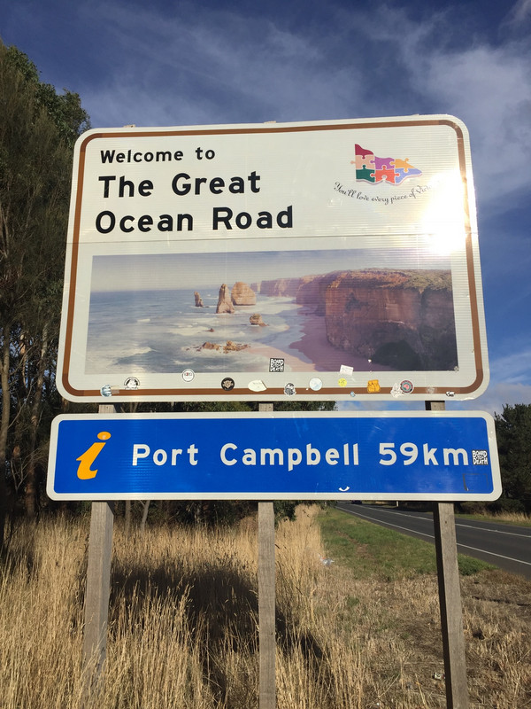 End of the Great Ocean Road 