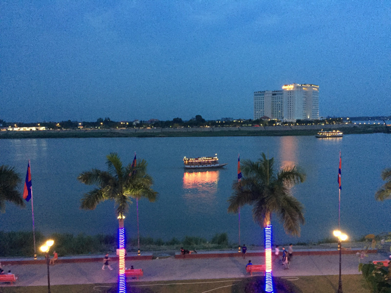 Mekong River at night 