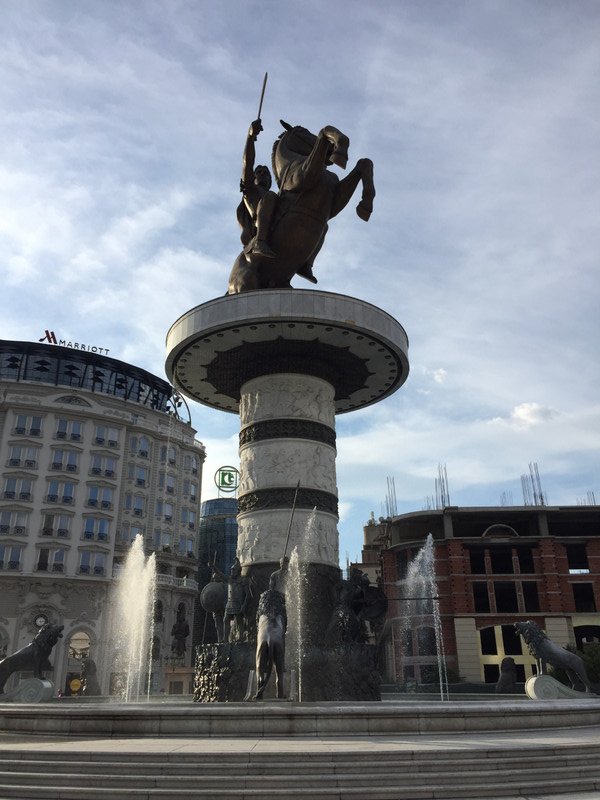 Warrior statue - Macedonia Square 